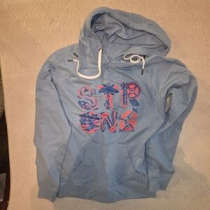 Blue Graphic Hoodie